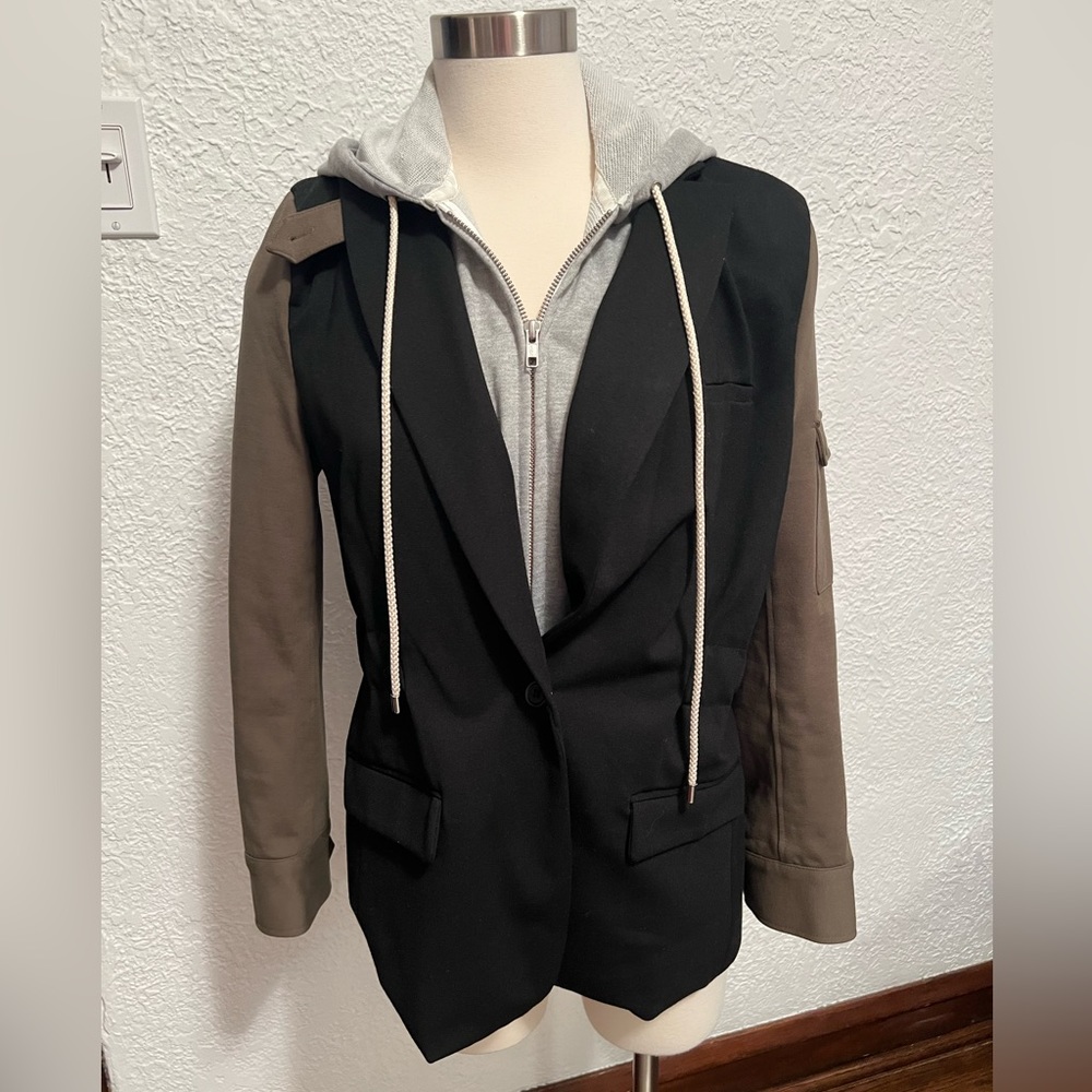 Jamison Blazer with Grey Hoodie